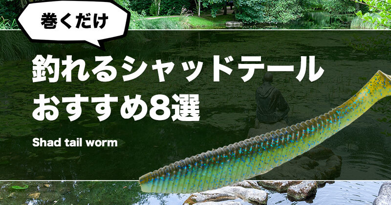 巻くだけシャッドテールワームおすすめ35選！バス釣りで釣れる