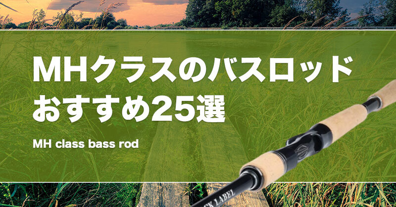 MHクラスのバスロッドおすすめ25選！用途も解説！ビッグベイトは投げ  