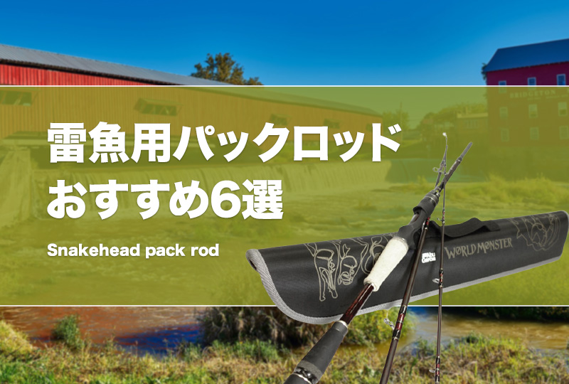雷魚釣りに使えるパックロッドおすすめ6選！携帯性抜群の