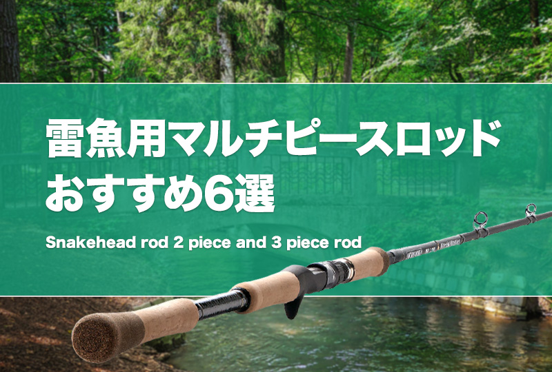 雷魚用ロッド】2ピースと3ピースのおすすめロッド6選！携帯性に