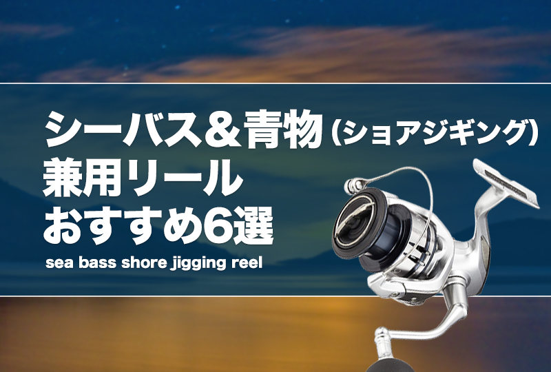 シーバス＆青物（ショアジギング）兼用リールおすすめ6選！違いは何
