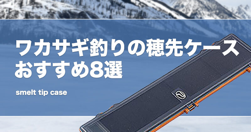 ワカサギ釣りの穂先ケースおすすめ8選！自作ケースの作り方も