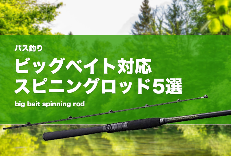 バス釣り】ビッグベイト対応スピニングロッド5選！ベイト嫌いに