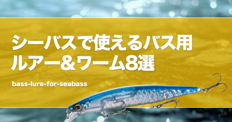 シーバスで使えるバス用ルアー&ワーム8選！兼用可能なルアーを