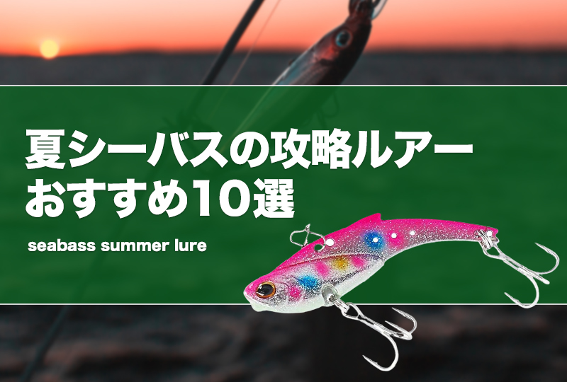 夏シーバスの攻略ルアーおすすめ10選！ナイトとデイゲーム別の攻め方